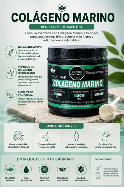 COLÁGENO MARINO 500 G + ENVÍO GRATIS  ®