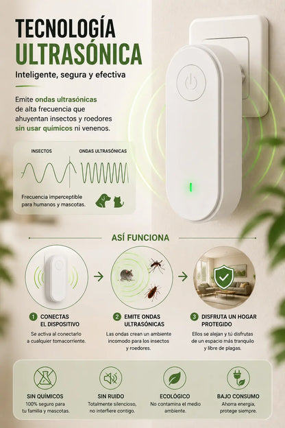 REPELENTE ULTRASÓNICO® + ENVÍO GRATIS